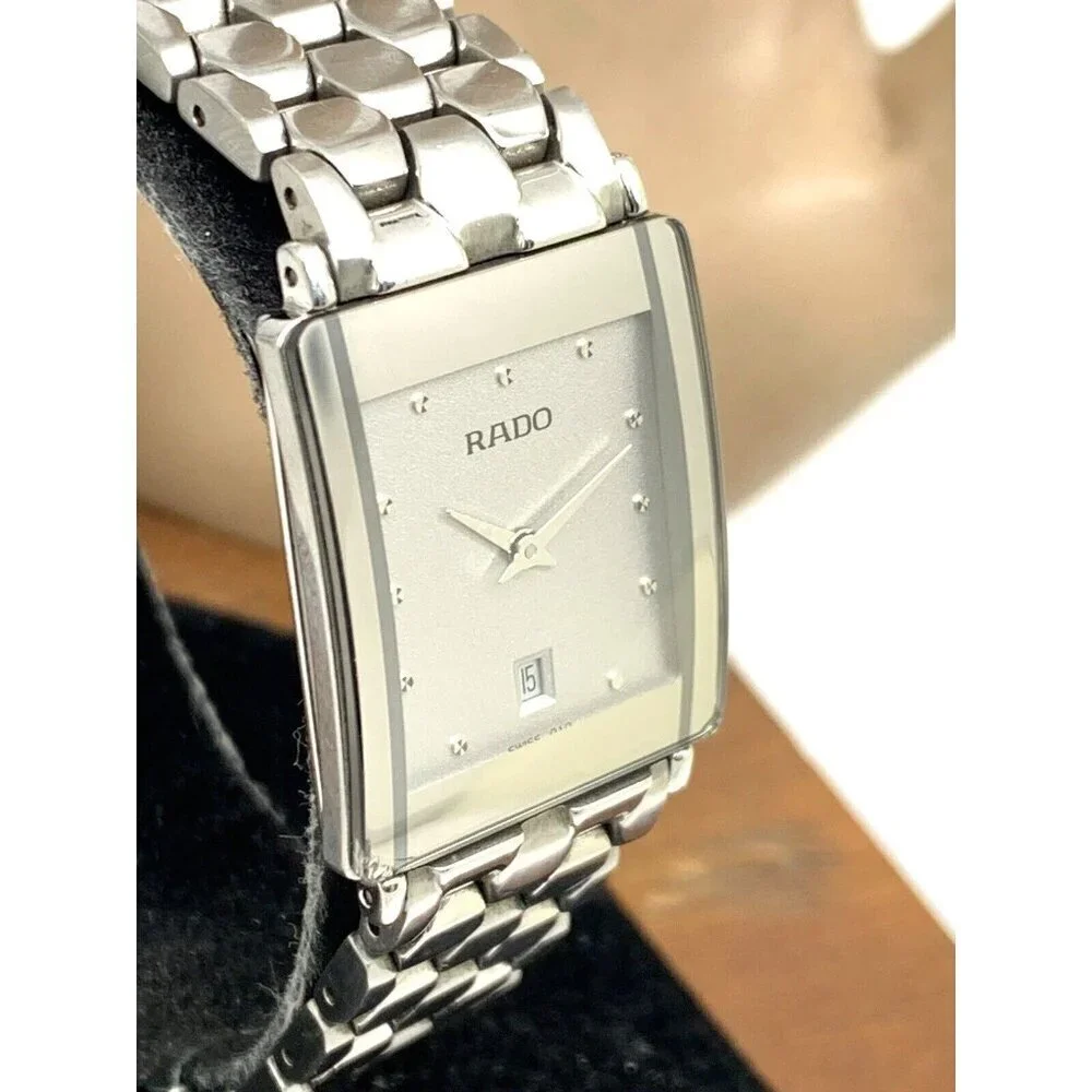 Rado Women's Watch 160.0486.3 Diastar Swiss Quartz Silver Steel Tank 24m…